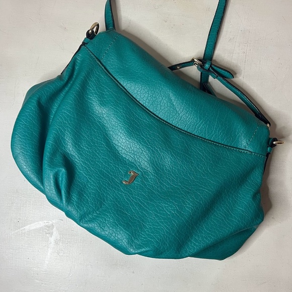 Juicy Couture Teal Turquoise Hobo Crossbody Purse Bag - Picture 5 of 9